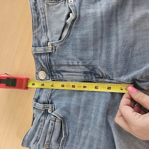 American Eagle Skinny Super Stretch Jeans Medium Wash Midrise Size 8 Regular - Picture 3 of 8